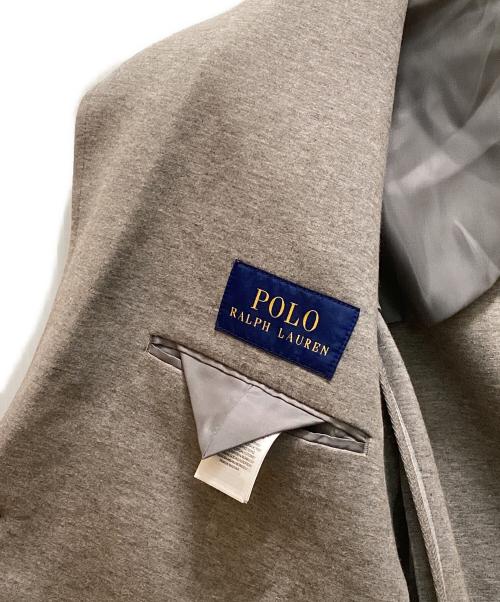 POLO RALPH LAUREN（ポロ・ラルフローレン）POLO RALPH LAUREN (ポロ・ラルフローレン) ソフトモダン ダブルニットスポーツコート グレー サイズ:Mの古着・服飾アイテム