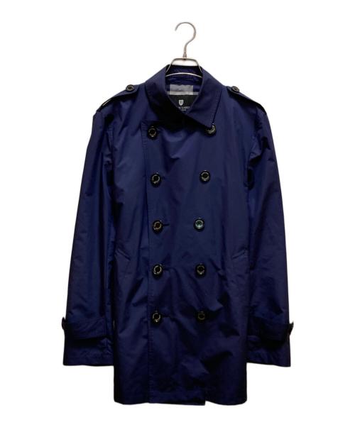 BLACK LABEL CRESTBRIDGE（ブラックレーベル クレストブリッジ）BLACK LABEL CRESTBRIDGE (ブラックレーベル クレストブリッジ) トレンチコート ネイビー サイズ:Ⅼの古着・服飾アイテム
