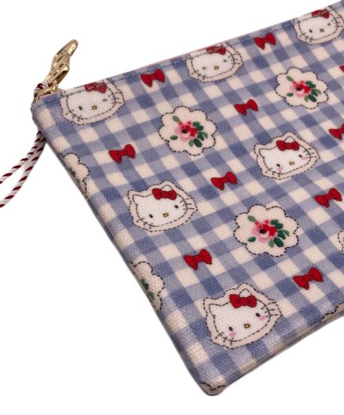HELLO KITTY（ハローキティ）HELLO KITTY (ハローキティ) CATH KIDSTON (キャス キッドソン) コラボジップドパース ブルー 未使用品の古着・服飾アイテム