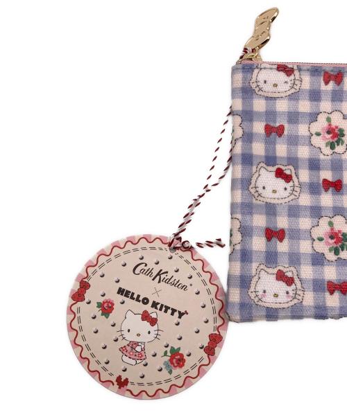 HELLO KITTY（ハローキティ）HELLO KITTY (ハローキティ) CATH KIDSTON (キャス キッドソン) コラボジップドパース ブルー 未使用品の古着・服飾アイテム