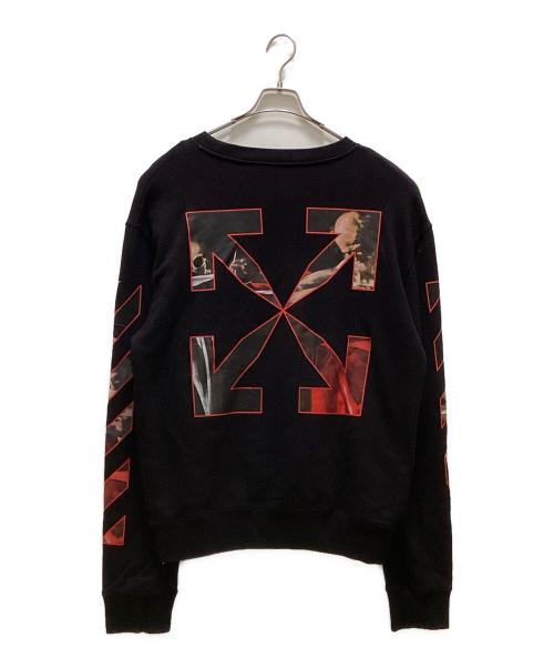 OFFWHITE（オフホワイト）OFFWHITE (オフホワイト) カラヴァッジオ コットン スウェットシャツ ブラック サイズ:XLの古着・服飾アイテム