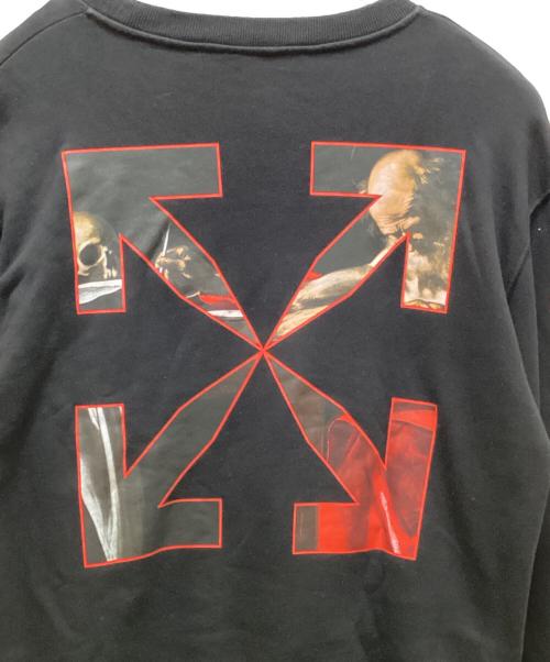 OFFWHITE（オフホワイト）OFFWHITE (オフホワイト) カラヴァッジオ コットン スウェットシャツ ブラック サイズ:XLの古着・服飾アイテム