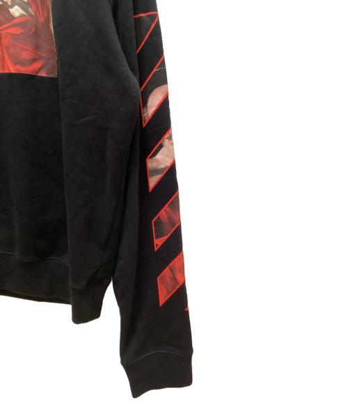 OFFWHITE（オフホワイト）OFFWHITE (オフホワイト) カラヴァッジオ コットン スウェットシャツ ブラック サイズ:XLの古着・服飾アイテム