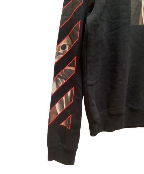 OFFWHITE（オフホワイト）OFFWHITE (オフホワイト) カラヴァッジオ コットン スウェットシャツ ブラック サイズ:XLの古着・服飾アイテム