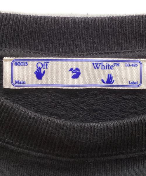 OFFWHITE（オフホワイト）OFFWHITE (オフホワイト) カラヴァッジオ コットン スウェットシャツ ブラック サイズ:XLの古着・服飾アイテム