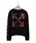 OFFWHITE (オフホワイト) カラヴァッジオ コットン スウェットシャツ ブラック サイズ:XL：15000円