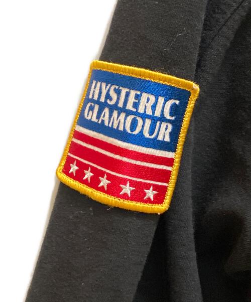 Hysteric Glamour（ヒステリックグラマー）Hysteric Glamour (ヒステリックグラマー) ワッペンパーカー ブラック サイズ:Lの古着・服飾アイテム