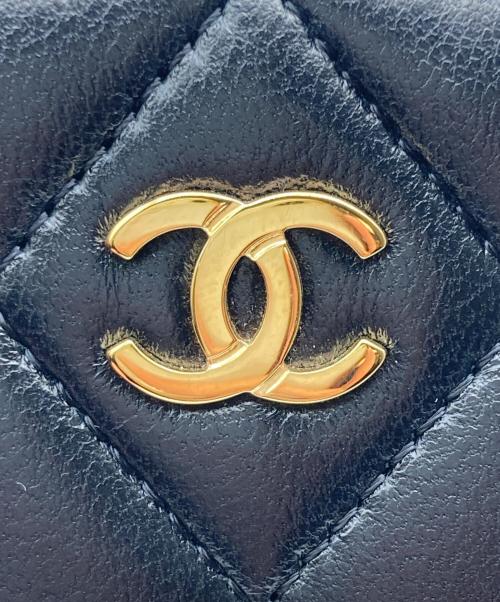 CHANEL（シャネル）CHANEL (シャネル) ココマーク マトラッセ コインケース ブラックの古着・服飾アイテム