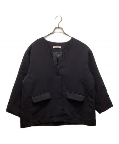 ジャケット・アウター ARULLE collarless cocoon jacket 中古・古着通販】ARULLE (アリュール) カラーレスコクーンジャケット