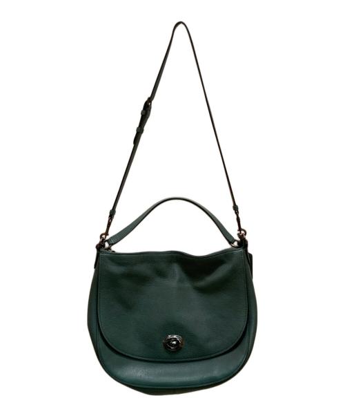 COACH（コーチ）COACH (コーチ) 2WAYショルダーバッグ グリーンの古着・服飾アイテム