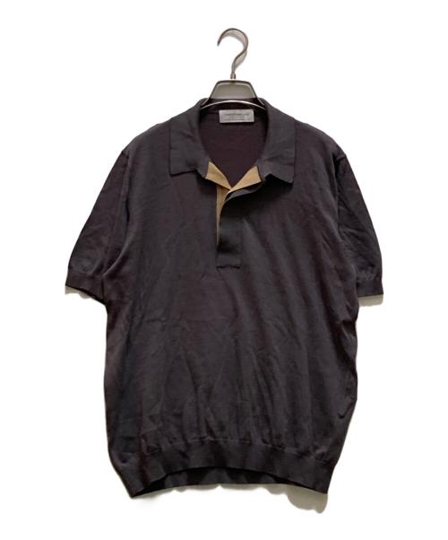 TOMORROW LAND tricot（トゥモローランド トリコ）TOMORROW LAND tricot (トゥモローランド トリコ) シルク混ニットポロシャツ グレー サイズ:sの古着・服飾アイテム