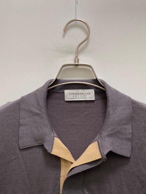 TOMORROW LAND tricot（トゥモローランド トリコ）TOMORROW LAND tricot (トゥモローランド トリコ) シルク混ニットポロシャツ グレー サイズ:sの古着・服飾アイテム