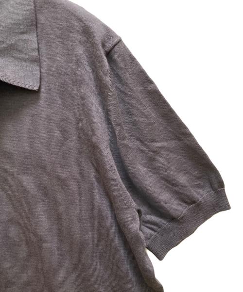 TOMORROW LAND tricot（トゥモローランド トリコ）TOMORROW LAND tricot (トゥモローランド トリコ) シルク混ニットポロシャツ グレー サイズ:sの古着・服飾アイテム