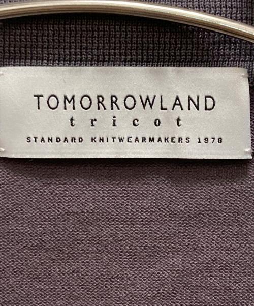 TOMORROW LAND tricot（トゥモローランド トリコ）TOMORROW LAND tricot (トゥモローランド トリコ) シルク混ニットポロシャツ グレー サイズ:sの古着・服飾アイテム