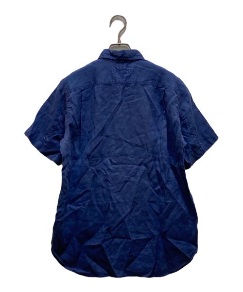 COMME des GARCONS JUNYA WATANABE MAN（コム デ ギャルソン ジュンヤ ワタナベ マン）COMME des GARCONS JUNYA WATANABE MAN (コム デ ギャルソン ジュンヤ ワタナベ マン) S/Sリネンシャツ ブルー サイズ:ssの古着・服飾アイテム
