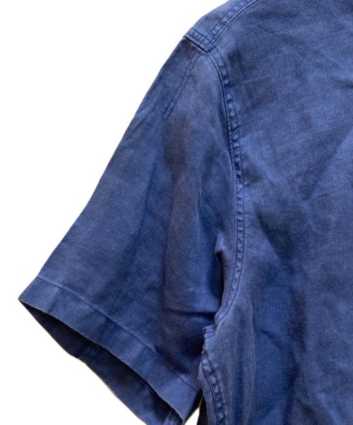 COMME des GARCONS JUNYA WATANABE MAN（コム デ ギャルソン ジュンヤ ワタナベ マン）COMME des GARCONS JUNYA WATANABE MAN (コム デ ギャルソン ジュンヤ ワタナベ マン) S/Sリネンシャツ ブルー サイズ:ssの古着・服飾アイテム