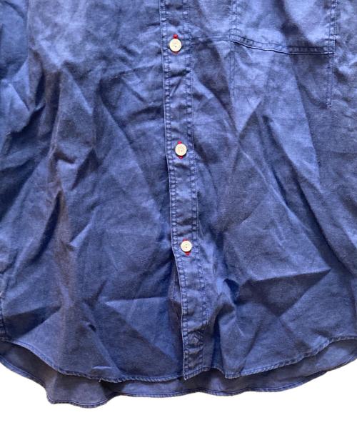 COMME des GARCONS JUNYA WATANABE MAN（コム デ ギャルソン ジュンヤ ワタナベ マン）COMME des GARCONS JUNYA WATANABE MAN (コム デ ギャルソン ジュンヤ ワタナベ マン) S/Sリネンシャツ ブルー サイズ:ssの古着・服飾アイテム