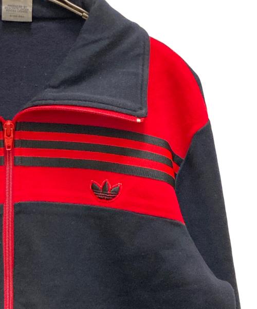 adidas Originals（アディダスオリジナル）adidas originals (アディダスオリジナル) ヴィンテージトラックジャケット ブラック×レッド サイズ:3の古着・服飾アイテム