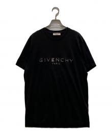 GIVENCHY（ジバンシィ）の古着「メタリックロゴTシャツ」｜ブラック