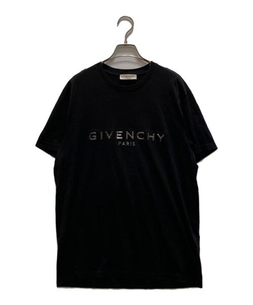 GIVENCHY（ジバンシィ）GIVENCHY (ジバンシィ) メタリックロゴTシャツ ブラック サイズ:XSの古着・服飾アイテム
