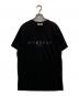 GIVENCHY（ジバンシィ）の古着「メタリックロゴTシャツ」｜ブラック