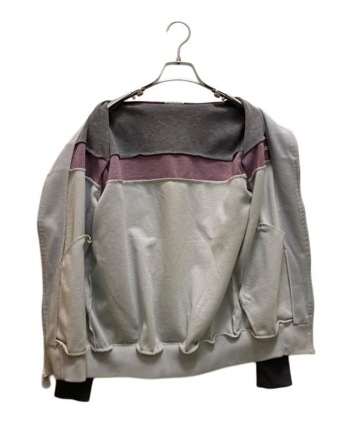 adidas（アディダス）adidas (アディダス) 80Sトラックジャケット グレー×パープル サイズ:Sの古着・服飾アイテム