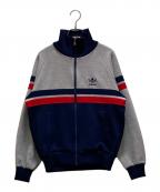 adidasアディダス）の古着「ヴィンテージトラックジャケット」｜グレー×ブルー