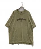 Patagoniaパタゴニア）の古着「Beneficial T's ロゴTシャツ」｜カーキ