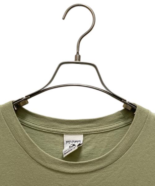 Patagonia（パタゴニア）Patagonia (パタゴニア) Beneficial T's ロゴTシャツ カーキ サイズ:XLの古着・服飾アイテム