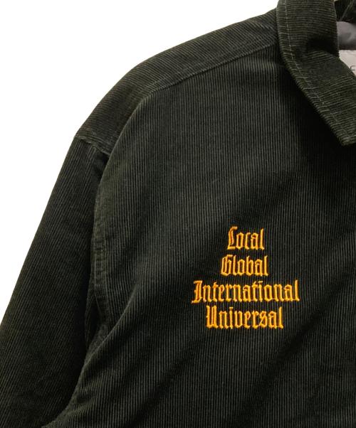 Carhartt WIP（カーハート ワーク イン プログレス）CARHARTT WIP (カーハート ワーク イン プログレス) コーデュロイ レターマン ジャケット カーキ サイズ:XLの古着・服飾アイテム