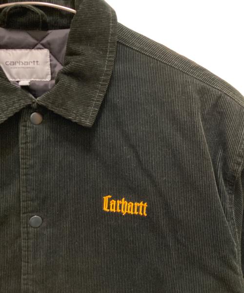 Carhartt WIP（カーハート ワーク イン プログレス）CARHARTT WIP (カーハート ワーク イン プログレス) コーデュロイ レターマン ジャケット カーキ サイズ:XLの古着・服飾アイテム