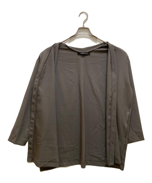 mizuiro-ind（ミズイロインド）mizuiro-ind (ミズイロインド) ワイドカーディガン グレー サイズ:不明の古着・服飾アイテム