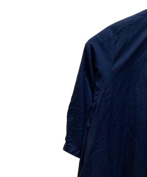 mizuiro-ind（ミズイロインド）mizuiro-ind (ミズイロインド) バンドカラーシャツワンピース ネイビー サイズ:不明の古着・服飾アイテム