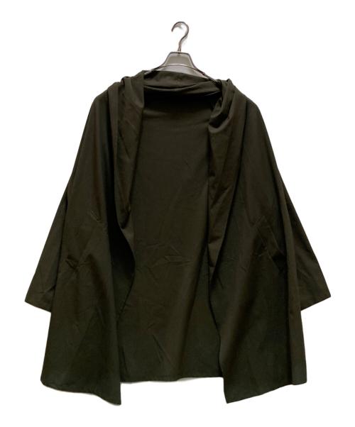 mizuiro-ind（ミズイロインド）mizuiro-ind (ミズイロインド) フーデッドロングカーディガン カーキ サイズ:不明の古着・服飾アイテム
