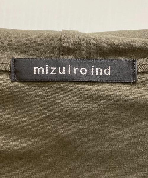 mizuiro-ind（ミズイロインド）mizuiro-ind (ミズイロインド) フーデッドロングカーディガン カーキ サイズ:不明の古着・服飾アイテム