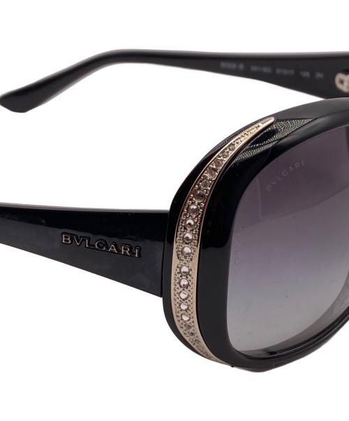 BVLGARI（ブルガリ）BVLGARI (ブルガリ) バタフライ ラインストーン サングラス ブラック サイズ:SIZE 61□17 125の古着・服飾アイテム