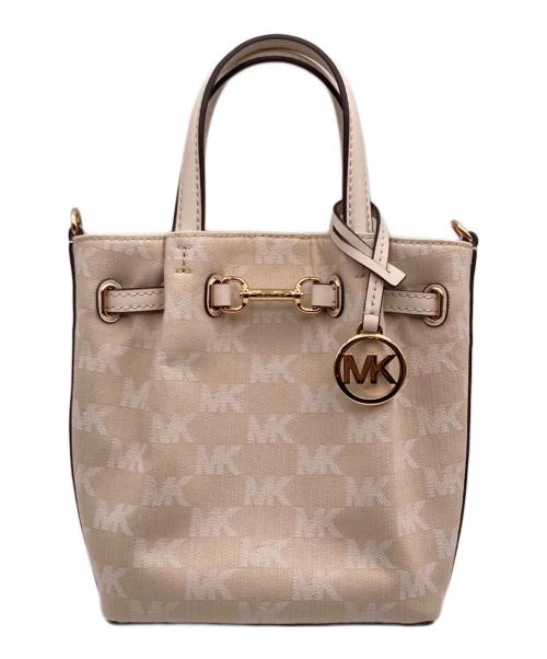 MICHAEL KORS（マイケルコース）MICHAEL KORS (マイケルコース) CARSON NS クロスボディ スモール - MKシグネチャー ホワイトの古着・服飾アイテム