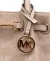 中古・古着 MICHAEL KORS (マイケルコース) CARSON NS クロスボディ スモール - MKシグネチャー ホワイト：10000円