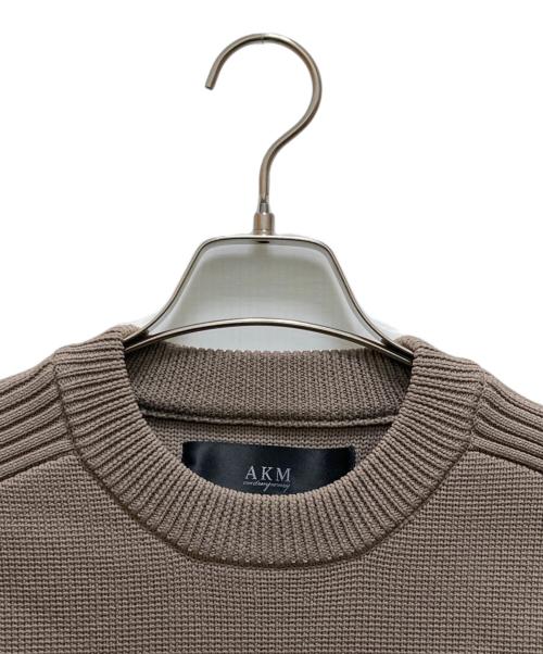 AKM Contemporary（エーケーエムコンテンポラリー）AKM Contemporary (エーケーエムコンテンポラリー) ミックスリブエアリーニット ブラウン サイズ:Lの古着・服飾アイテム