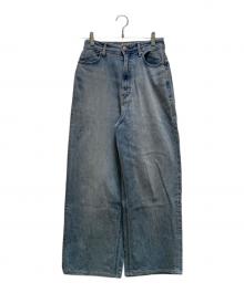 YANUK（ヤヌーク）の古着「ジョーン ルーズ ストレートデニムパンツ」｜インディゴ