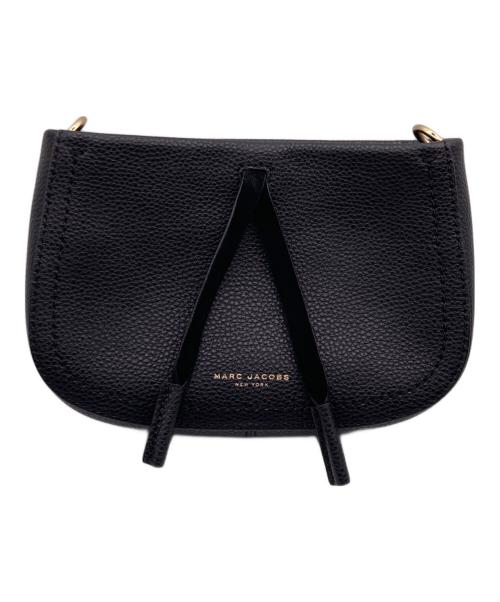 MARC JACOBS（マークジェイコブス）MARC JACOBS (マークジェイコブス) マーベリック クロスボディ レザーショルダーバッグ ブラックの古着・服飾アイテム