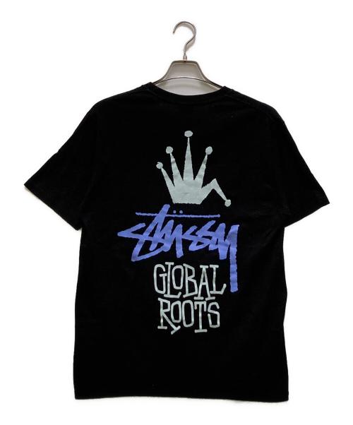 stussy（ステューシー）stussy (ステューシー) グローバルルーツTシャツ ブラック サイズ:Mの古着・服飾アイテム