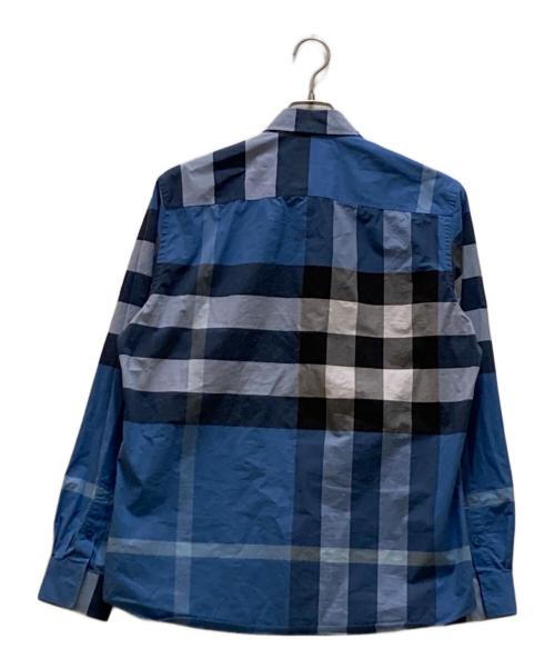 BURBERRY（バーバリー）BURBERRY (バーバリー) 長袖チェックシャツ ブルー サイズ:Ⅼの古着・服飾アイテム