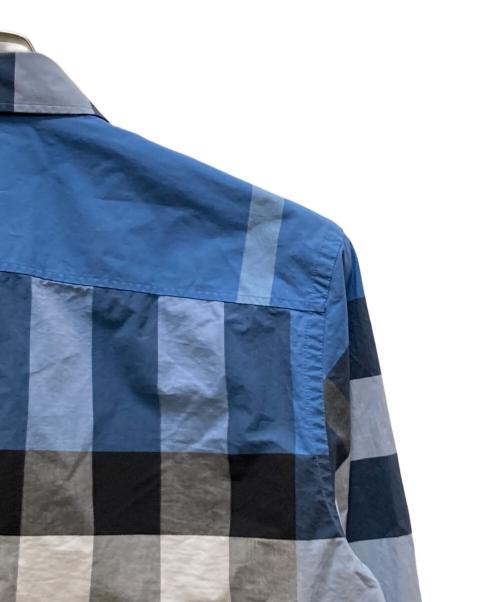 BURBERRY（バーバリー）BURBERRY (バーバリー) 長袖チェックシャツ ブルー サイズ:Ⅼの古着・服飾アイテム