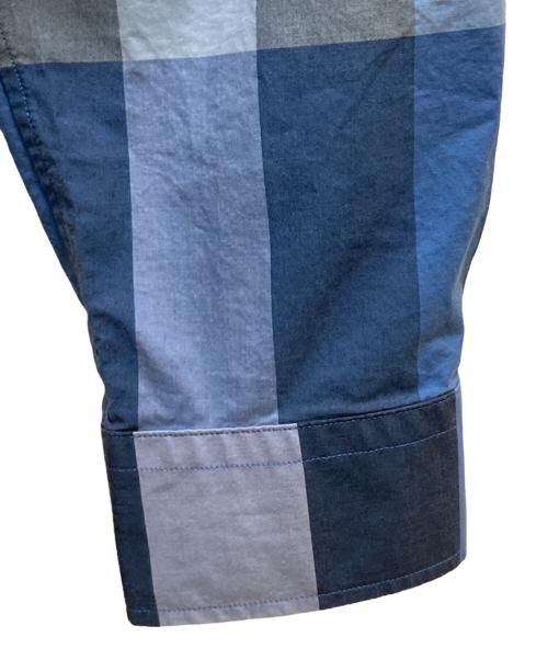 BURBERRY（バーバリー）BURBERRY (バーバリー) 長袖チェックシャツ ブルー サイズ:Ⅼの古着・服飾アイテム