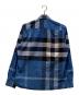 BURBERRY (バーバリー) 長袖チェックシャツ ブルー サイズ:Ⅼ：15000円