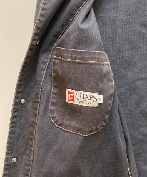 CHAPS RALPH LAUREN（チャップス ラルフローレン）CHAPS RALPH LAUREN (チャップス ラルフローレン) 襟コーデュロイカバーオール ネイビー サイズ:Mの古着・服飾アイテム