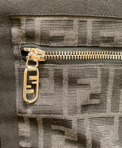 FENDI（フェンディ）FENDI (フェンディ) ロゴ入りコットンスウェットシャツ ブラック サイズ:XLの古着・服飾アイテム