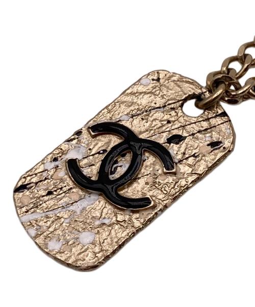 CHANEL（シャネル）CHANEL (シャネル) ドックタグネックレス ゴールド サイズ:37cmの古着・服飾アイテム