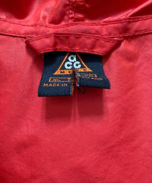 NIKE ACG（ナイキエーシージー）NIKE ACG (ナイキエーシージー) 90'sナイロンジャケット レッド×ブラック サイズ:XLの古着・服飾アイテム